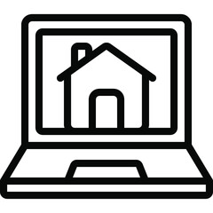 Laptop Home Icon