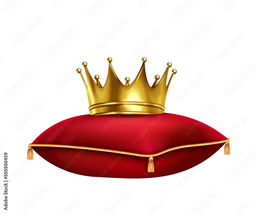 Wall mural Kings Crown Pillow Composition