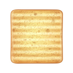 Striped Toast Slice Composition