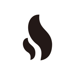Flame logo design vector or fire icon symbol