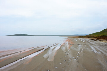 Opuksky Reserve. Salty Pink Lake - Koyashskoye Lake, Crimea, Russia