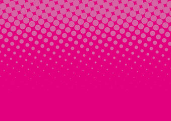Bright pink and magenta background in pop art comic book style, vector illustration