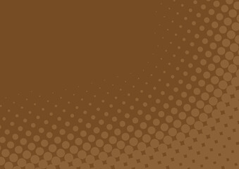 Pop art brown superhero background