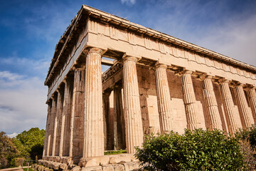 View over the Acropolis Partheon in Athens