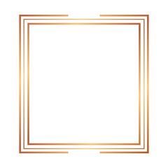 bronze line rectangle frame
