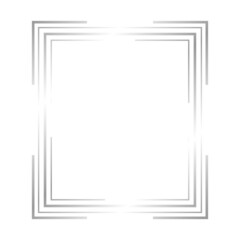silver line rectangle frame
