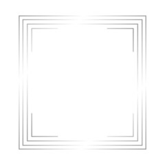 silver line rectangle frame
