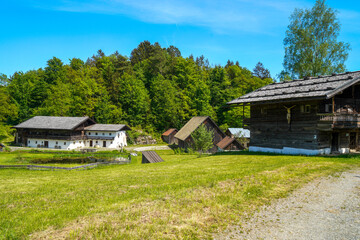 Fototapeta na wymiar village in the mountains