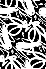 Fototapeta premium Abstract background seamless pattern. Hand drawn illustration. Modern design.