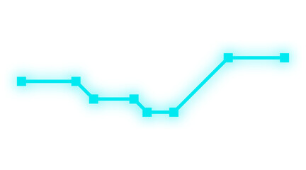 glow line graph