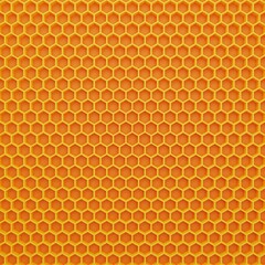 Orange hexagon honeycomb texture background. Pattern background. 3d rendering.