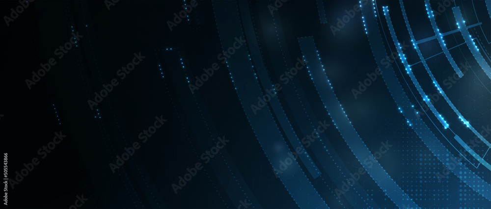 Poster abstract tech background. futuristic technology interface