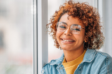 portrait of african american woman smiling