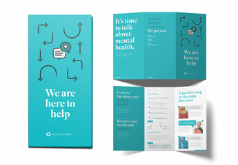 Modern Green and White Brochure Layout