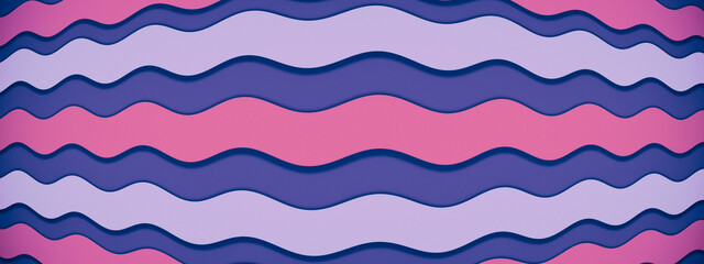 Pink and purple sequence ripples, pink and purple cartoon wallpaper, distance looking waves pattern