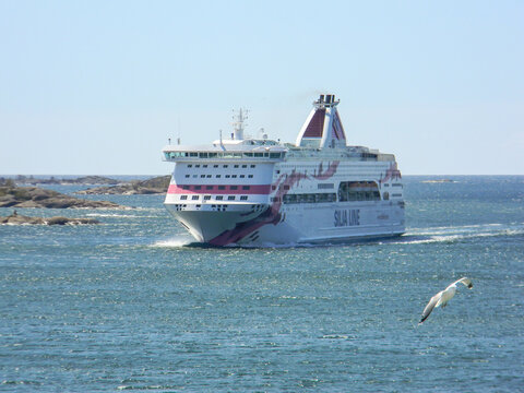 MV Baltic Princess, operated by Silja Line, sailing across the archipelago of Ahvenanmaa