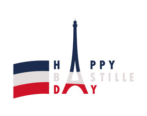 lettering of bastille day