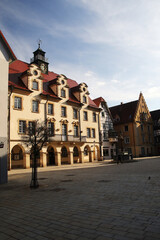 Fototapeta na wymiar Streets in Sigmaringen town, Germany 