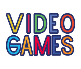 video games lettering