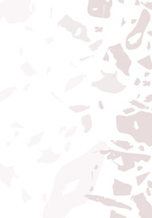 Terrazzo modern abstract template. Pink and grey