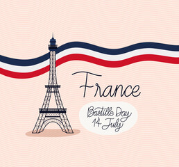 france bastille day card