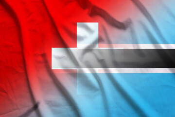 Switzerland and Botswana official flag transborder negotiation BWA CHE
