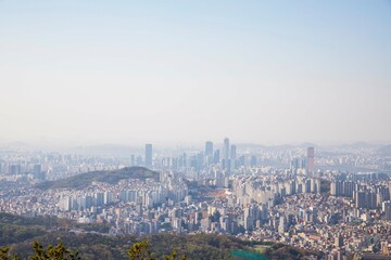 관악산에서 본 서울 전경