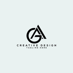 Fototapeta Creative ga logo design obraz