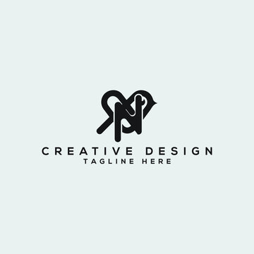 Creative and modern N Letter bird logo design