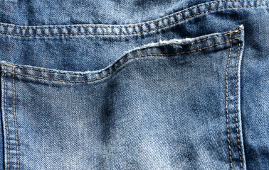 men's denim jean back pocket