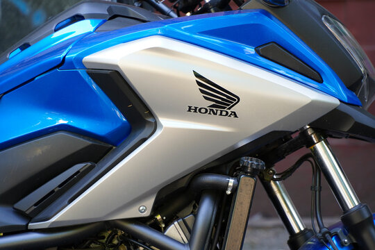 Honda motorcycle. photo taken in May 2022 in Bucharest, Romania.