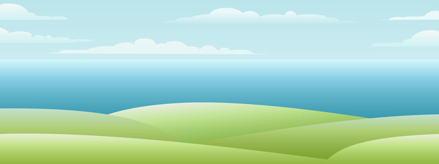 Obraz premium Nature landscape vector design