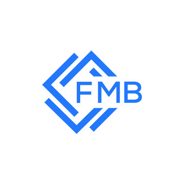 FMB technology letter logo design on white  background. FMB creative initials technology letter logo concept. FMB technology letter design.