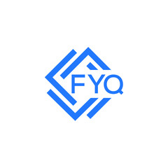 Obraz premium FYQ technology letter logo design on white background. FYQ creative initials technology letter logo concept. FYQ technology letter design. 