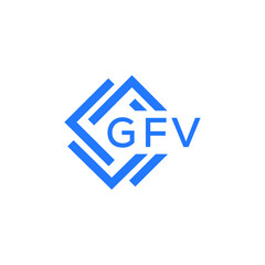 GFV letter logo design on white background. GFV  creative initials letter logo concept. GFV letter design.