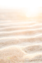 Obraz na płótnie Canvas Sunset over beach sand dune patterns
