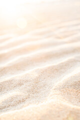 Fototapeta na wymiar Sunset over beach sand dune patterns