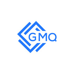GMQ technology letter logo design on white  background. GMQ creative initials technology letter logo concept. GMQ technology letter design.
