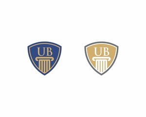 Letters UB, Law Logo Vector 001