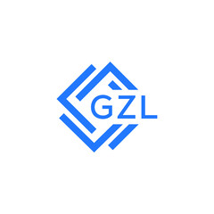 Obraz premium GZL technology letter logo design on white background. GZL creative initials technology letter logo concept. GZL technology letter design.