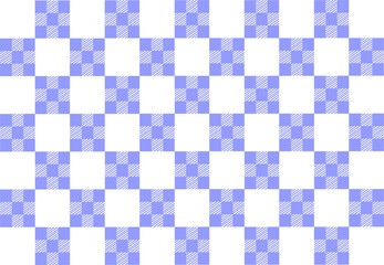 Abstract blue plaid seamless checkered pattern vector