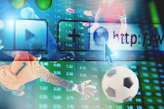 Online bet and analytics and statistics for soccer match