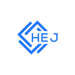 HEJ letter logo design on white background. HEJ  creative initials letter logo concept. HEJ letter design.
 - obrazy, fototapety, plakaty