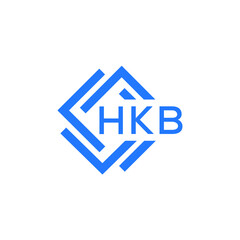 HKB technology letter logo design on white  background. HKB creative initials technology letter logo concept. HKB technology letter design.
