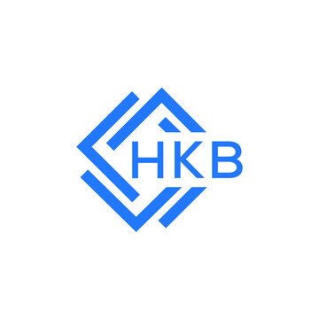 HKB technology letter logo design on white  background. HKB creative initials technology letter logo concept. HKB technology letter design.
