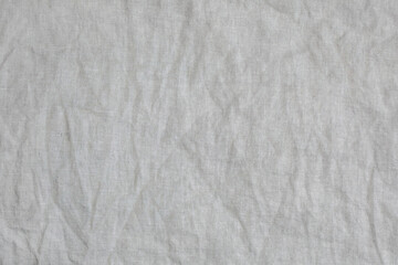Naklejka na ściany i meble Wrinkled natural linen texture backdrop