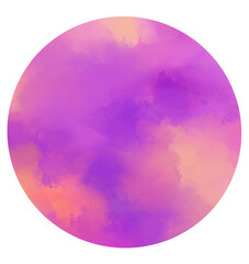 Freeform abstract shape watercolor painting elements art