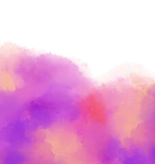 Freeform abstract shape watercolor painting elements art