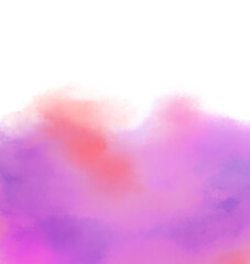 Freeform abstract shape watercolor painting elements art