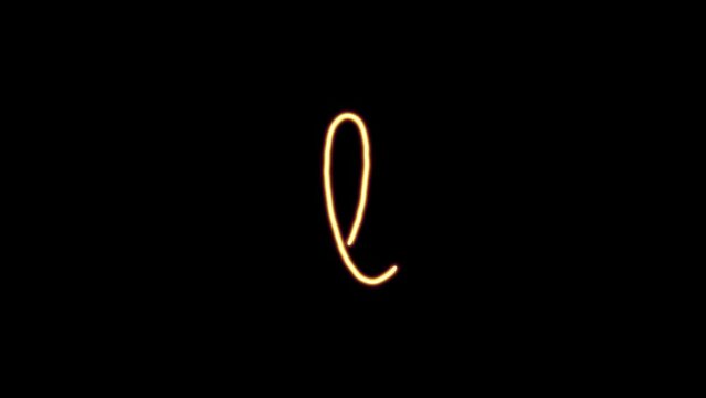 Neon curve line, cartoon shapes. Curved lines flash bright in the dark. VJ loop motion design bg.